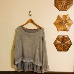 Easel│Layered Grey Top